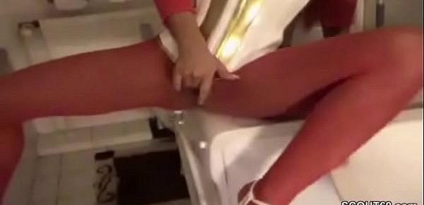  Bro Caught stepsis in Lingerie in Bathroom and Fuck her